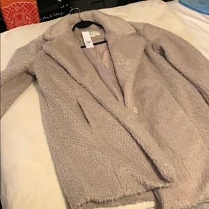 American Eagle Teddy Jacket grey/lavender colour